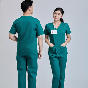 Conjunto de Uniformes Médicos de Tela WFX-CVC Tejida con Tecnología de Detección de Agujas, Unisex, 52% Algodón, 45% Poliéster, 3% Elastano, Fabricado en Vietnam, para Uso Hospitalario - Product Image 1
