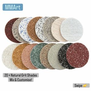 กรวดกรวดกลมสีดำลายจุดสีน้ำเงินสำหรับทาสีผนังแบบมีพื้นผิว - Product Image 5