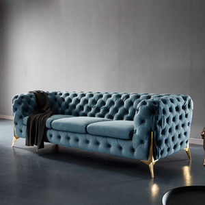 Oturma odası kumaş kanepeler ev lüks koltuk takımı <span class=keywords><strong>3</strong></span> kişilik kanepe oturma odası salon Chesterfield kanepeler - Product Image 2