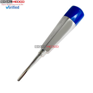 Periotoom dentaire en acier inoxydable à manche creux et poignée colorée, avec pointe droite, pour extraction dentaire - Product Image 4