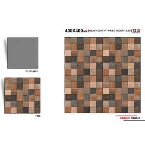 Comfortable Vitrified Parking Tiles Ceramic Heavy Duty 400x400mm Outdoor Porcelain Digital Floor Parking Tiles India - Product Image 2