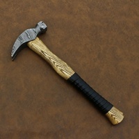 Marteau en acier Damas de haute qualité, fait main, design durable pour applications d'atelier et d'artisanat artistique, marteau de chasse, hache viking