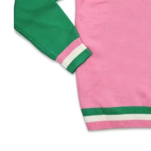Sudadera Escolar de Alta Calidad con Cuello en V, de Poliéster/Algodón, con Logotipo Bordado en 3D en la Parte Delantera, Material Transpirable, para Mujer - Product Image 3