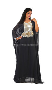 Clásico de plata con cuentas impresionante fiesta desgaste vestido de noche caftán en precio al por mayor abaya - Product Image 2