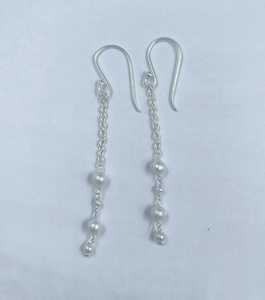 Freshwater <b>Pearl</b> <b>Earrings</b> Natural <b>Pearl</b> Drop Jewelry Handmade Bridal Accessories Wholesale Supplier - Product Image 5