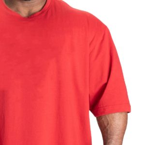 T-shirt basique surdimensionné personnalisé pour homme, en coton, tee-shirt uni, streetwear décontracté, fabricant OEM ODM, fournisseur en gros - Product Image 4