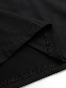 Camiseta Vintage para Hombre con Gráfico de Gato Fumando, Negra, de Algodón, Divertida, Estilo Meme, Streetwear Alternativo, Manga Corta - Product Image 4