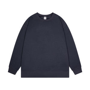 HG300S Plain Sweatshirts Crew Neck Embroidery Sweatshirt Custom Men's Hoodies Sweatshirts Black <b>Jumper</b> for Men - Product Image 2