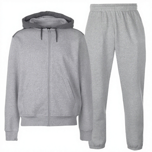 Conjunto Deportivo Personalizado 100% Algodón con Costuras Crudas, Pantalones Deportivos de Gran Peso con Bolsillos Tipo Canguro, Conjuntos Deportivos Extra Grandes para Hombre - Product Image 2