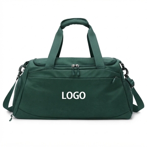 Beige Oxford Polyester Waterproof Unisex Gym Duffle <b>Bag</b> Adjustable Strap Wet/Dry Separation Shoe Compartment <b>Yoga</b> Fitness Travel - Product Image 2