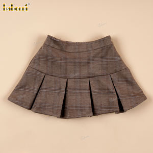 DR4490 – กระโปรงจีบผ้าทอสำหรับเด็กผู้หญิง ลายดอกไม้ ผ้าฝ้าย 100% ตกแต่งด้วยมือ เป็นมิตรกับสิ่งแวดล้อม ODM - DR4490 - Product Image 1