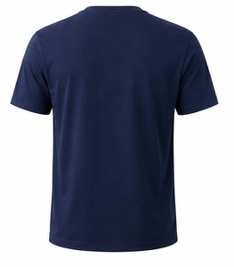 T-shirt en tricot à col rond pour homme, décontracté, manches courtes, respirant, 100% coton, écologique, impression de logo personnalisée, nouveau design - Product Image 5