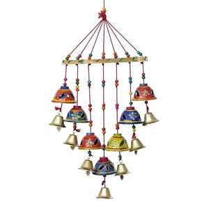 Handcrafted Rajasthani Bells <b>Birds</b> Design Wooden Wall Hanging <b>Decorative</b> Showpiece-45 cm - Product Image 5