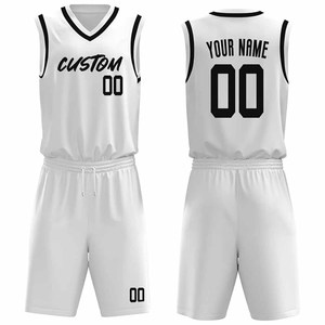 Maillot de basket-ball et uniforme de basket-ball, chemises et shorts d'extérieur avec le nom de votre équipe, design unique avec logo personnalisé - Product Image 3