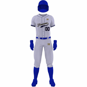 Uniformes de Béisbol Transpirables con Logotipo Personalizado al por Mayor, Impresos por Transferencia de Calor, Uniformes de Béisbol de Color OEM, Conjuntos de Uniformes de Béisbol para Hombre de Longitud Completa - Product Image 6