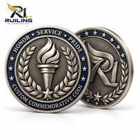 Pièce de monnaie de collection personnalisée en alliage de zinc, pièce commémorative en métal, cadeau souvenir avec logo