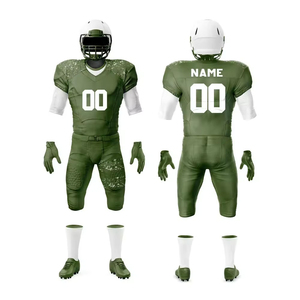 Uniformes de football américain personnalisés de haute qualité, sublimés, réversibles, respirants, en polyester, pour adultes, unisexes, à manches courtes, vêtements de sport - Product Image 5