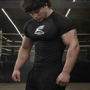 Haut de compression pour homme à manches longues en Spandex imprimé par sublimation, séchage rapide, couche de base sportive, course à pied, anti-UV - Product Image 1