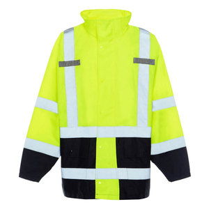 Direct Factory Supply Winter Work Wear Safety Jacket with Breathable Polyester and Nylon <b>Material</b> Customizable Logo - Product Image 2