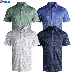 Polos de golf pour hommes, pour l'extérieur, Super Septembre, logo personnalisé, légers, extensibles dans les 4 sens, coupe ajustée, imprimé à motifs, col rigide - Product Image 5