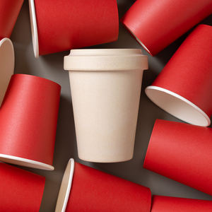 Papier alimentaire biodégradable écologique KR Kupbo pour gobelets jetables et gobelets de distributeurs automatiques avec impression offset et numérique - Product Image 3