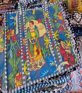 <b>Ladies</b>' Fashion <b>Shopping</b> Handbags Cotton printed Tote shoulder Women's <b>Bags</b> Daily Use Direct Wholesale GC-BG-972 - Product Image 4