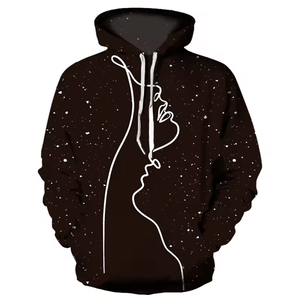 Sweat à capuche pour homme, léger, 100% coton, imprimé par sublimation, design personnalisé, haute qualité, respectueux de l'environnement - Product Image 2