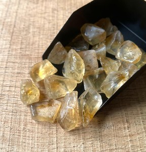 Natural Citrine <b>Crystal</b> Polished Yellow Quartz Gemstone Smooth Healing Stone For Jewelry Making Wholesale Bulk - Product Image 1