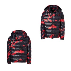 Chaqueta Acolchada con Capucha de Camuflaje para Hombre, Invierno, Cortavientos, con Cierre, Informal, Gruesa, de Poliéster, Corte Regular - Product Image 4