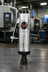 Amoladora Neumática S-Spider con Disco de 115 mm, 12000 rpm, Escape Trasero, Interruptor de Palanca, Herramienta para Desbarbar Metal - Product Image 1
