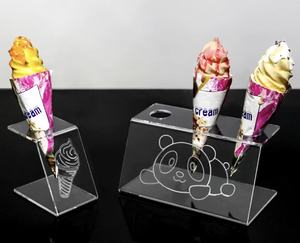 2025 prix d'usine élégant support de cône de crème glacée acrylique affichage élégant pour vos cônes - Product Image 6