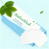 Feuilles de lessive jetables biodégradables écologiques solides à haute efficacité avec extrait végétal