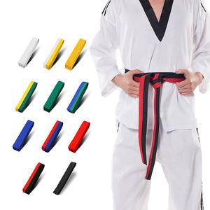 Ceinture d'arts martiaux en coton pour enfants et adultes, ceinture de rangement colorée pour Taekwondo, Judo, Karaté, TKD, Aikido - Product Image 3