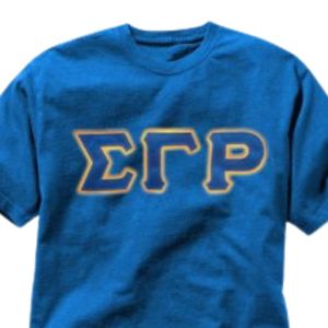 เสื้อยืดสีดำพิมพ์ลายตัวอักษรกรีก Sigma Gamma Rho สีฟ้า เสื้อยืดลำลองสำหรับผู้หญิง เสื้อยืดลายกราฟิกแขนสั้นแบบสั่งทำพิเศษ - Product Image 2