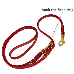 Laisse pour chien en cuir de qualité supérieure, fabriquée en usine avec des décorations rivetées, faible MOQ, pour usage extérieur, en vente. - Product Image 5
