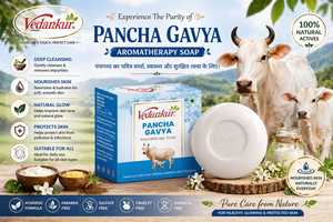 Pancha Gavya Aromatherapy <b>Soap</b> Bar Ayurvedic Natural Actives Paraben Free Sulfate Free Cruelty Free Made India All Skin 3 Year - Product Image 4