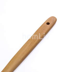 Spatule de cuisine décorative en bois d'acajou massif, durable, faite à la main, naturelle, avec fentes, ustensiles de cuisine - Product Image 4