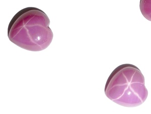 Rubí Estrella Corazón de 9x9 mm, 3.5 Quilates, Creado en Laboratorio, Pulido, Opaco, Cabujón con Efecto de Estrella de 6 Puntas para Joyería - Product Image 6