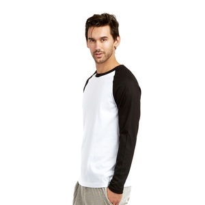 T-shirt pour homme en coton respirant et à séchage rapide, coupe classique, décontracté, uni, grande taille, manches longues, haute qualité, prix de gros - Product Image 4