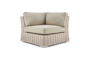 Conjunto de Sofás de Esquina en Forma de L para Exteriores, Sofá de Jardín de Mimbre Grueso y Resistente, Muebles de Sofá Clásicos de Lujo - Product Image 4