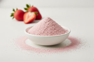 Poudre de fraise naturelle séchée par atomisation, soluble dans l'eau, emballage en vrac pour boissons, meilleur prix - Product Image 5
