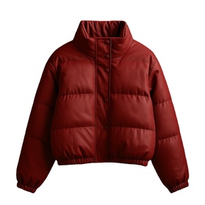 เสื้อแจ็คเก็ตสั้นลายสก็อตสำหรับผู้หญิง ฤดูหนาว ปี 2025 ทันสมัย กันลม มีซิปปิด คอตั้ง อุ่น บุด้วยใยโพลีเอสเตอร์ - Product Image 1