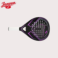 Raquette de padel OEM Diamond, légère, en fibre de carbone, noyau en EVA souple, logo personnalisé haut de gamme pour le tennis