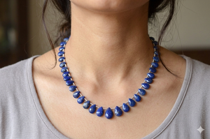 Cuentas de Lapislázuli Facetadas en Forma de Lágrima, Piedras Preciosas Naturales para la Elaboración de Joyería y Collares - Product Image 1