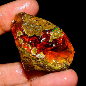 Excellente qualité de qualité supérieure 100% naturel Welo feu éthiopien opale fantaisie huile brute pierre précieuse en vrac pour la fabrication de bijoux article - Product Image 1