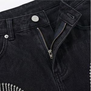 Shorts en jean déchirés taille basse pour femme, grande taille, décontractés, couleur personnalisée, coupe ajustée - Product Image 4