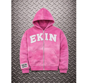 Wholesale Rhinestone Hoodies Zip Up Allover Sparkles Design <b>Y2K</b> Premium Bling Sleeve Rhinestone Pocket Street Style Hoodie OEM - Product Image 1