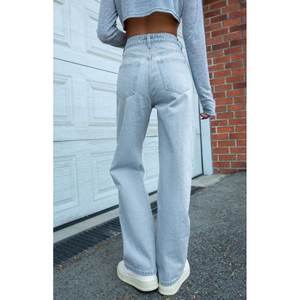 Luxury Womens High Waist Wide Leg Ice Blue <b>Denim</b> <b>Jeans</b> Relaxed Fit <b>Soft</b> Stretch Eco Friendly Durable Plating Breathable Size - Product Image 6