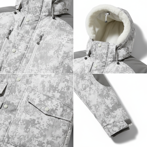 Veste de chasse numérique camouflage OEM personnalisée, respirante, imperméable, coupe-vent, ignifuge, multi-poches, tactique, souple - Product Image 4