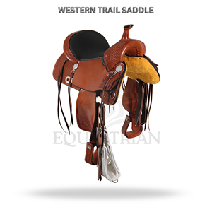Western Trail Saddle Horse Riding Saddle Equestrian <b>Equipment</b> - Product Image 2